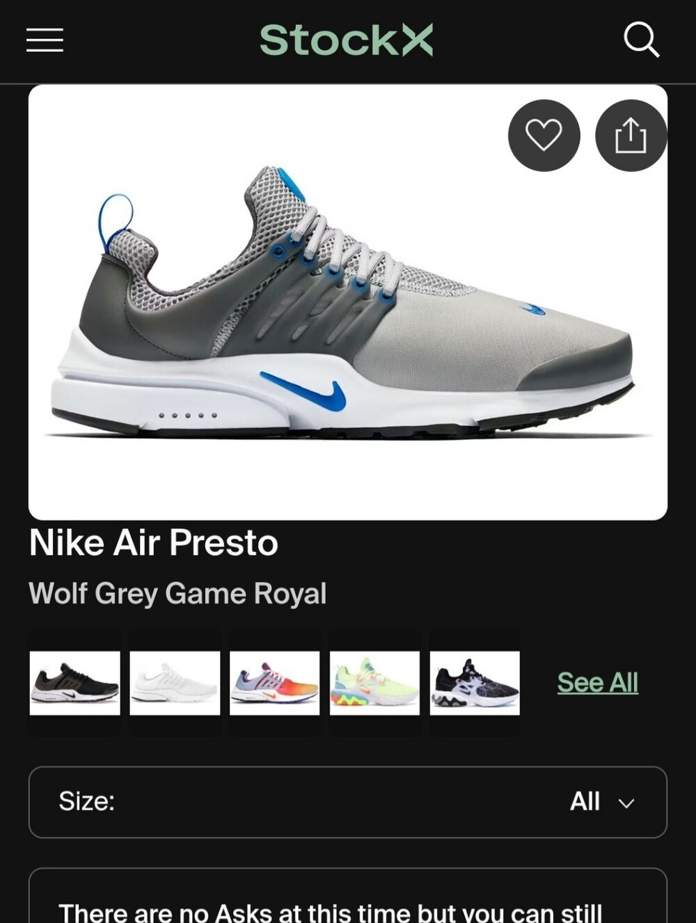 Nike Presto Wolf Grey - Picture 10 of 10